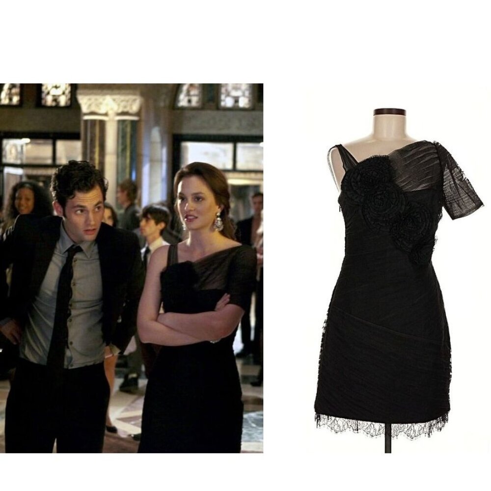 SASO BLAIR WALDORF GOSSIP GIRL Rosette Dress RARE